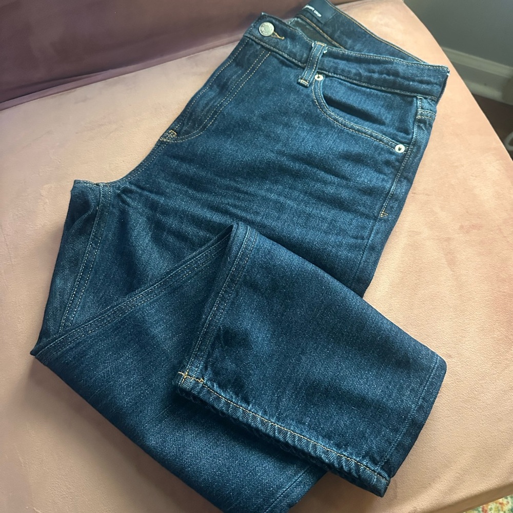 GAP Supersoft Relaxed Straight Crop Denim